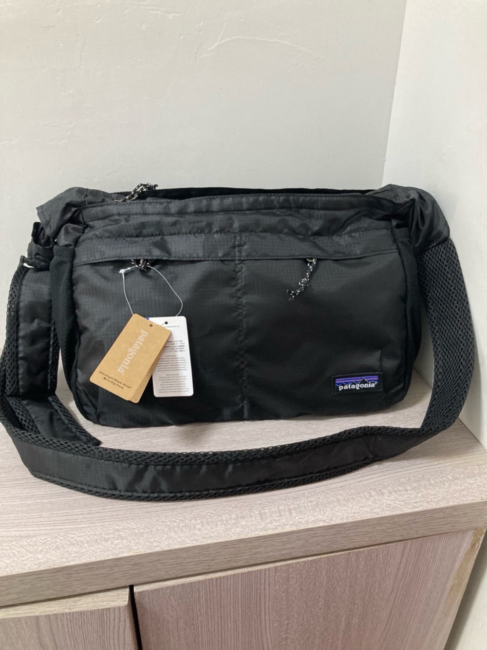 Patagonia Black Nylon Waist/Shoulder Bag